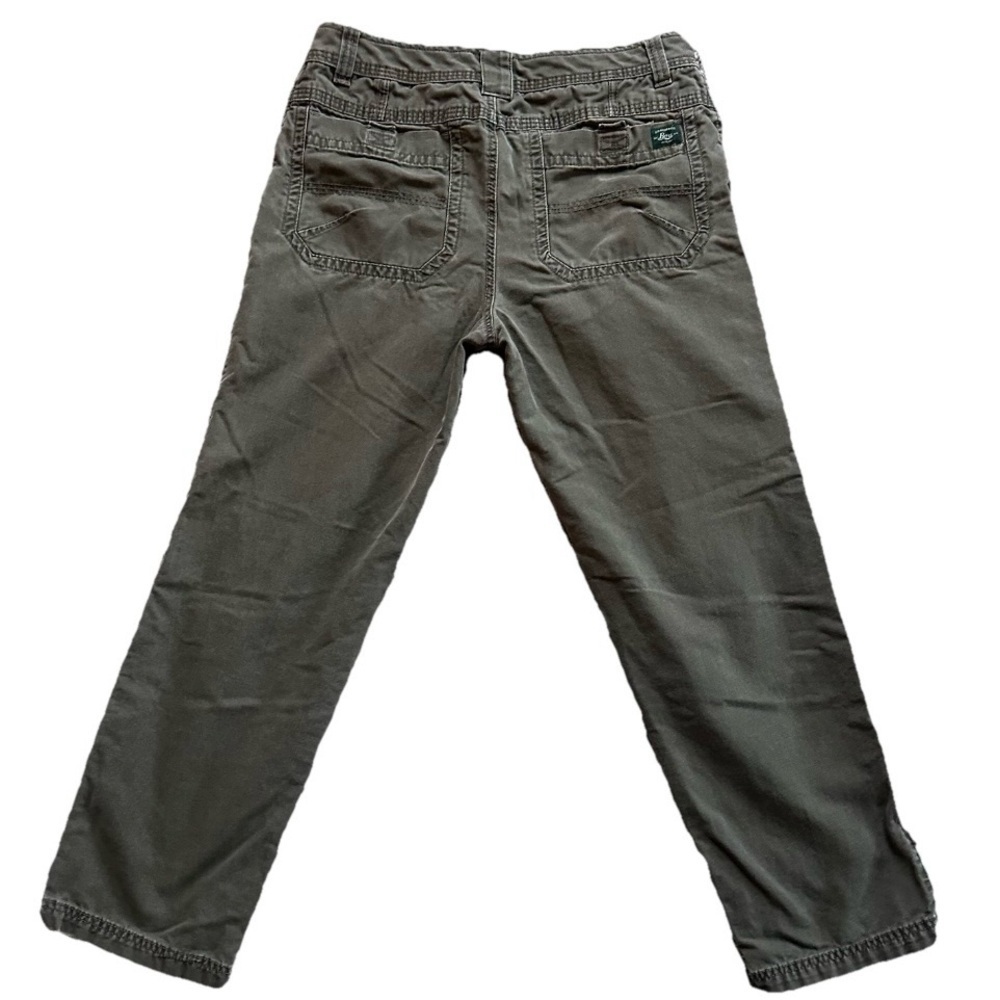 GH Bass Canvas Pants Men Tan Khaki Flat Front Zip Cargo Pocket Sz 32 x 30 - Picture 3 of 9